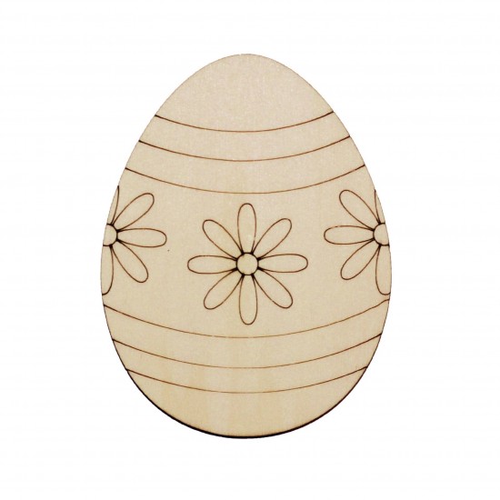 Baza Blank Ou  - Model Flori si Linii- H10cm - 100x77 mm