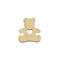 Baza Blank Ursulet cu Inima - 44x40 mm