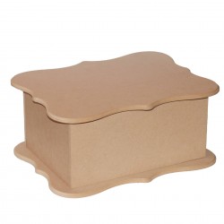 Cutie MDF Blank - 38x29x17 cm - Model Ondulat