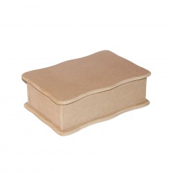 Cutie MDF Blank - 30x21x10 cm - Model Ondulat