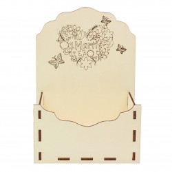 Cutie tip Plic din Lemn - 1 Martie Cutie tip Plic din Lemn - 1 Martie