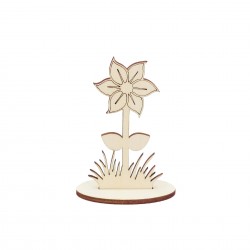 Ornament Blank Floare cu Suport