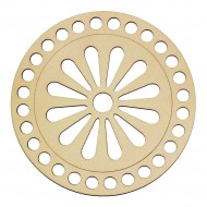 Baza din lemn pentru Crosetat Model Margareta - Albasia- 15cm - 28o - 10mm