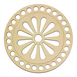 Baza din lemn pentru Crosetat Model Margareta - Albasia- 15cm - 28o - 10mm