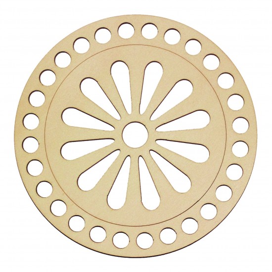 Baza din lemn pentru Crosetat Model Margareta - Albasia- 15cm - 28o - 10mm