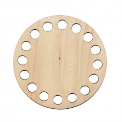 Baza din lemn pentru Crosetat Simpla - Albasia - 10cm - 16o - 10mm