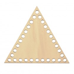 Baza din lemn pentru Crosetat - Triunghi - Albasia - 20x17cm - 30o - 10mm