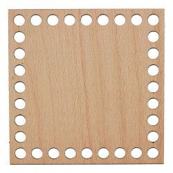 Baza din lemn pentru Crosetat - Patrat - Fag -15x15cm - 32o - 10mm