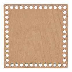 Baza din lemn pentru Crosetat - Patrat - Fag - 20x20cm - 48o - 10mm