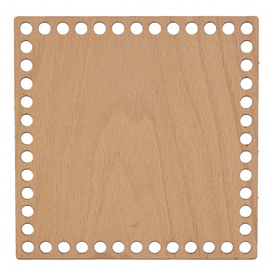 Baza din lemn pentru Crosetat - Patrat - Fag - 20x20cm - 48o - 10mm