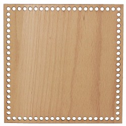Baza din lemn pentru Crosetat - Patrat - Fag -20x20cm - 80o - 6mm