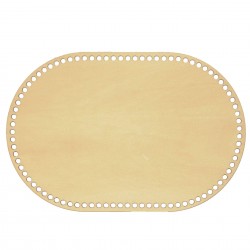 Baza din lemn pentru Crosetat - Oval - Albasia - 30x20cm - 87o - 6mm