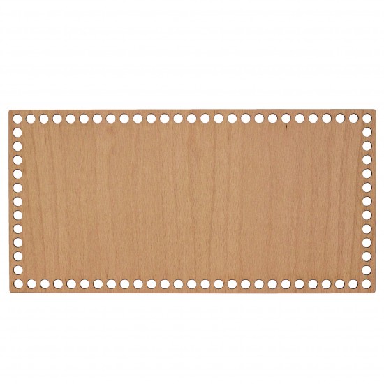 Baza din lemn pentru Crosetat - Dreptunghi - Fag - 40x20cm - 76o - 10mm