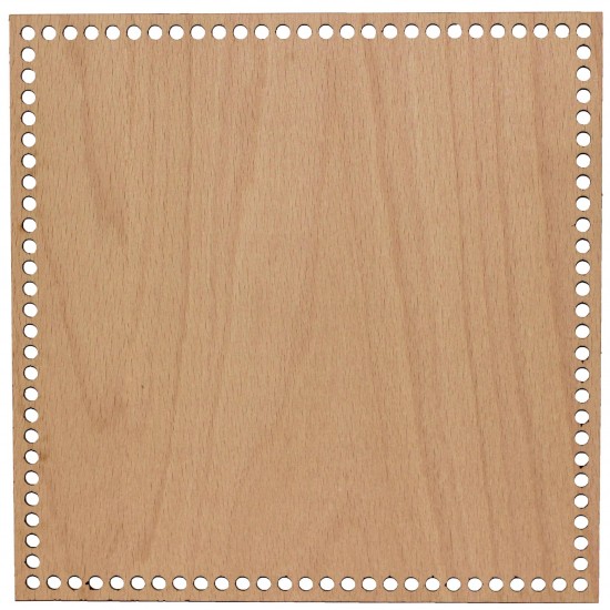 Baza din lemn pentru Crosetat - Patrat - Fag - 25x25cm - 104o - 6mm