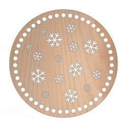 Baza din lemn pentru Crosetat Cerc Model Fulgi - Fag - 15cm - 47o - 6mm Baza din lemn pentru Crosetat Cerc Model Fulgi - Fag - 15cm - 47o - 6mm
