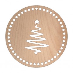 Baza din lemn pentru Crosetat Cerc Model Bradut - Fag - 15cm - 47o - 6mm Baza din lemn pentru Crosetat Cerc Model Bradut - Fag - 15cm - 47o - 6mm