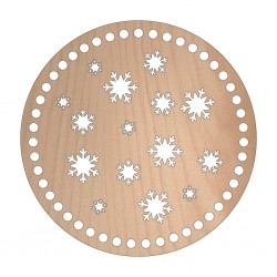 Baza din lemn pentru Crosetat Cerc Model Fulgi de Zapada - Fag - 15cm - 47o - 6mm Baza din lemn pentru Crosetat Cerc Model Fulgi de Zapada - Fag - 15cm - 47o - 6mm