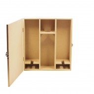 Cutie Blank pentru o Sticla si doua Pahare