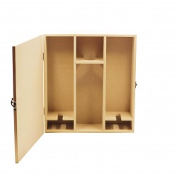 Cutie Blank pentru o Sticla si doua Pahare