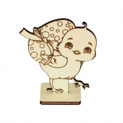 Baza Blank pentru Colorat - Pui FC006 - 105x92 mm Baza Blank pentru Colorat - Pui FC006 - 105x92 mm