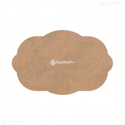 Tablita MDF 40x26x0.4 cm - Bubble Gum L - Blank