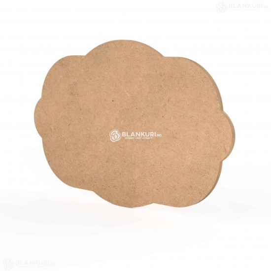 Tablita MDF 40x26x0.4 cm - Bubble Gum L - Blank