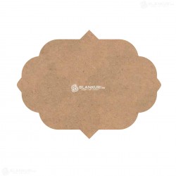 Tablita MDF - 40x30x0.4 cm - Zingy L - Blank Tablita MDF - 40x30x0.4 cm - Zingy L - Blank