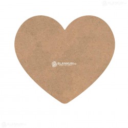 Tablita MDF - 40x35x0.4 cm - Inima L - Blank