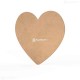 Tablita MDF - 25x22x0.4 cm - Inima M - Blank