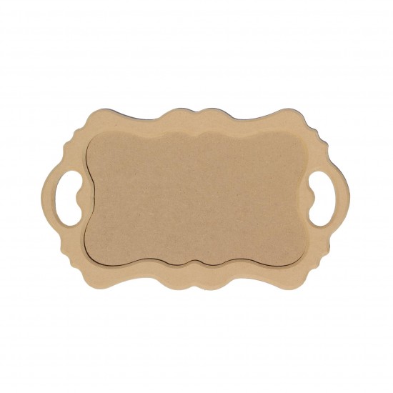 Tava MDF Blank - Royal - Tava Gatitul Miresei - Tava Mot - 40x24 cm
