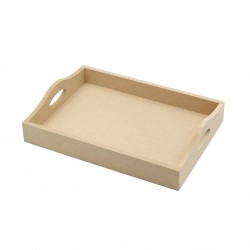 Tava MDF Blank - Interior 27x19 cm - Tava pentru Gatitul Miresei - Tava Mot - T3