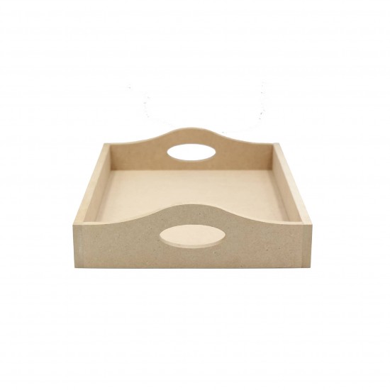 Tava MDF Blank - Interior 27x19 cm - Tava pentru Gatitul Miresei - Tava Mot - T3