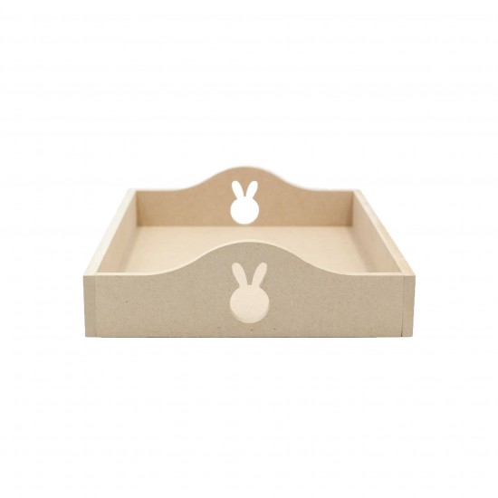 Tava MDF Blank - Interior A4 Plus - Tava pentru Gatitul Miresei - Tava Mot - T14 - A4 Plus - Iepuras