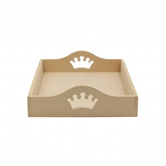 Tava MDF Blank - Interior A4 - Tava pentru Gatitul Miresei - Tava Mot - T18 - A4 - Coronita