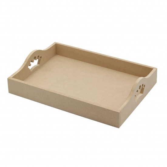 Tava MDF Blank - Interior A4 - Tava pentru Gatitul Miresei - Tava Mot - T18 - A4 - Coronita