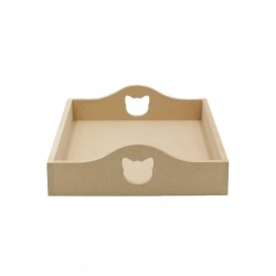 Set Blank - Model Pisica - Tava + Oglinda + Cutie + Pieptene