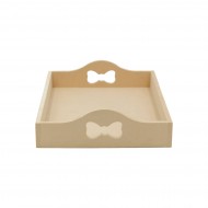 Tava MDF Blank - Interior A4 - Tava pentru Gatitul Miresei - Tava Mot - T20 - A4 - Fundita