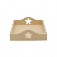 Tava MDF Blank - Interior A4 - Tava pentru Gatitul Miresei - Tava Mot - T21 - A4 - Steluta