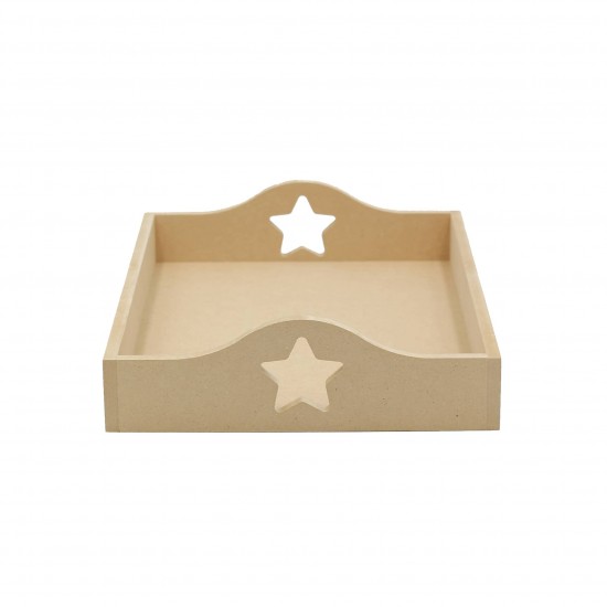 Tava MDF Blank - Interior A4 Plus - Tava pentru Gatitul Miresei - Tava Mot - T21 - A4 Plus - Steluta