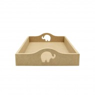 Tava MDF Blank - Interior A4 - Tava pentru Gatitul Miresei - Tava Mot - T26 - A4 - Elefant