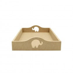 Tava MDF Blank - Interior A4 - Tava pentru Gatitul Miresei - Tava Mot - T26 - A4 - Elefant