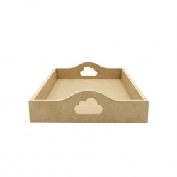 Tava MDF Blank - Interior A4 - Tava pentru Gatitul Miresei - Tava Mot - T32 - A4 - Nor