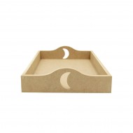 Tava MDF Blank - Interior A4 Plus - Tava pentru Gatitul Miresei - Tava Mot - T35 - A4 Plus - Semiluna