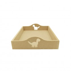 Tava MDF Blank - Interior A4 Plus - Tava pentru Gatitul Miresei - Tava Mot - T41 - A4 Plus - Dinozaur