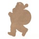 Tablita MDF 40x32x0.8 cm - Mos Craciun XL - Blank