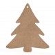 Tablita MDF 40x35x0.8 cm - Brad Craciun XL - Blank