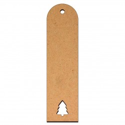 Semn Carte Blank 15x4 cm - Brad Craciun - SC-074 Semn Carte Blank 15x4 cm - Brad Craciun - SC-074