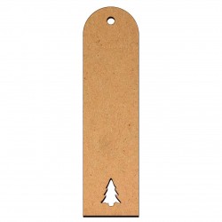 Semn Carte Blank 15x4 cm - Brad Craciun - SC-077 Semn Carte Blank 15x4 cm - Brad Craciun - SC-077