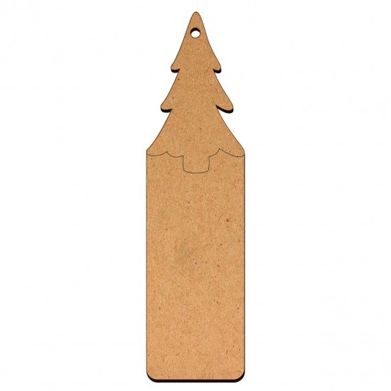 Semn Carte Blank 15x4 cm - Brad Craciun - SC-081 Semn Carte Blank 15x4 cm - Brad Craciun - SC-081
