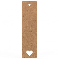 Semn Carte Blank 15x4 cm Inima Perforata